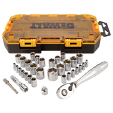 DeWalt DWMT73804 1/4" and 3/8" Drive Socket Set, 34-Piece - image 1