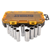 DeWalt DWMT73815 1/2" Drive Deep Metric Socket Set, 10-Piece - image 1