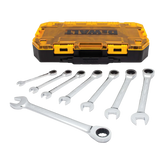 DeWalt DWMT74733 8-Piece Full Polish Ratcheting Combination Wrench Set - image 1