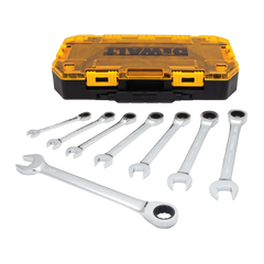 DeWalt DWMT74733 8-Piece Full Polish Ratcheting Combination Wrench Set - image 1