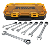 DeWalt DWMT74734 8-Piece Full Polish Ratcheting Combination Metric Wrench Set - image 1