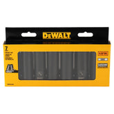 DeWalt DWMT81608 1/2" Drive 7-Piece Deep 6-Point Impact Socket Set, SAE - image 2