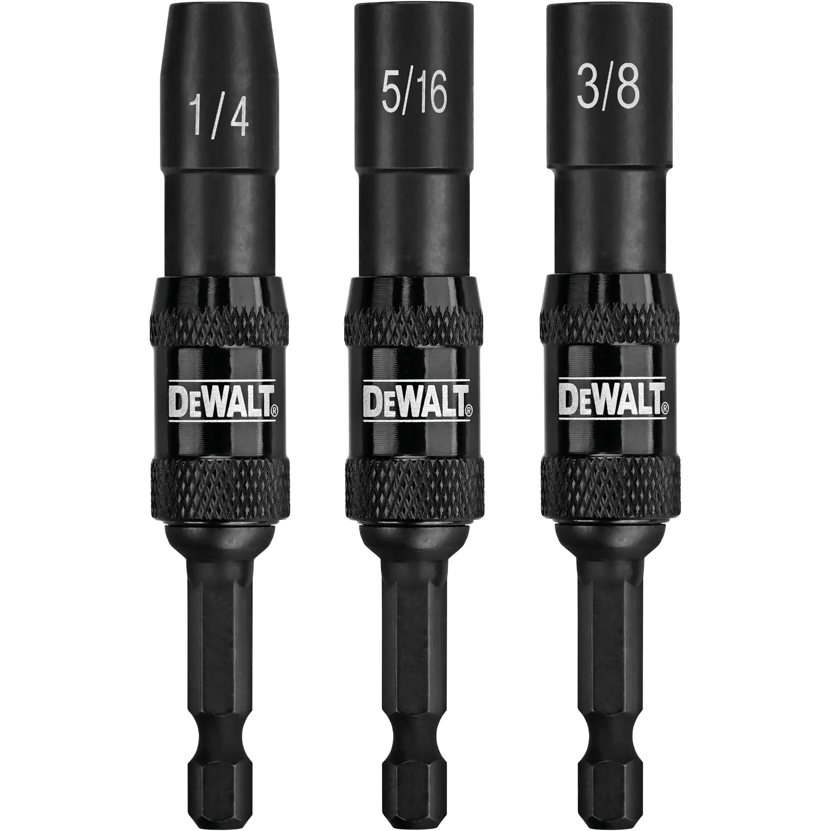 DeWalt DWPVTDRV3 3-Piece IMPACT READY Magnetic Pivoting Nut Driver Set (1/4", 5/16", 3/8") - image 1