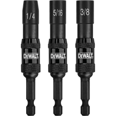 DeWalt DWPVTDRV3 3-Piece IMPACT READY Magnetic Pivoting Nut Driver Set (1/4", 5/16", 3/8") - image 1