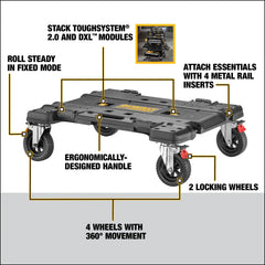 DeWalt DWST08530 TOUGHSYSTEM 2.0 DXL Dolly - image 4