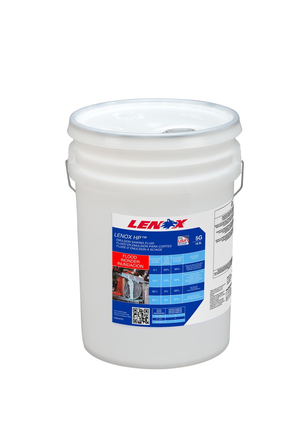 Lenox LXBSHP5G HP™ Heavy-Duty Soluble Oil Sawing Fluid – 5 Gallon Pail
