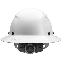 DAX White Carbon Full Brim Hard Hat - Gloss