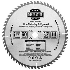 CMT K06007 ITK CONTRACTOR ULTRA FINISH 7-1/4”x0.071”/0.047”x5/8”<> T=60 ATB