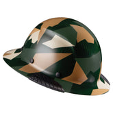 LIFT Safety HDC-20CJ DAX Carbon Fiber Full Brim Hard Hat - Ratchet Suspension - Jungle Camo Gloss