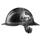 LIFT Safety HDC-20CK DAX Carbon Fiber Full Brim Hard Hat - Ratchet Suspension - Full Black Camo