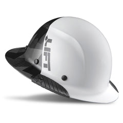 LIFT Safety HDF50C-20CK DAX Fifty 50 Carbon Fiber Full Brim Hard Hat - Ratchet Suspension - White/Black Camo