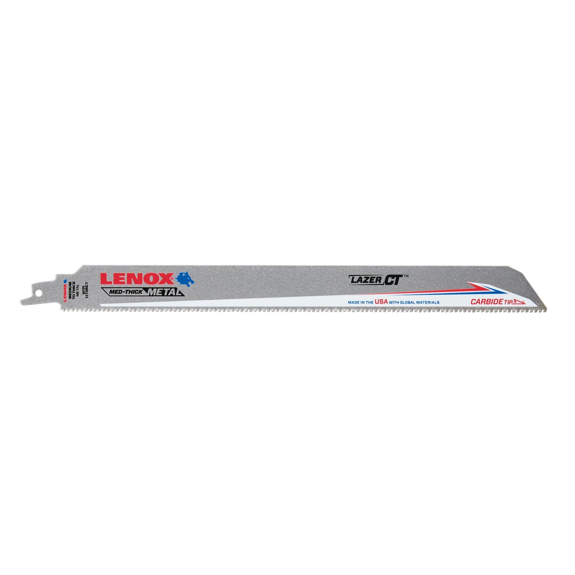 Lenox LXAR12110CT-1 12" x 1" x .050" 10 TPI Carbide Tipped Reciprocating Saw Blade - image 1