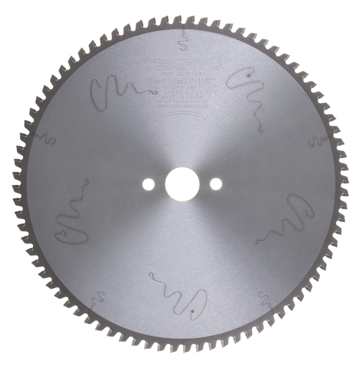 Tenryu PRS-30080: 300mm x 80 Tooth Pro Series Solid Surface Solid Surface Blade