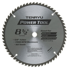 Tenryu PT-21660-1: 8-1/2" x 60 Tooth Power Tool Miter Saw Blade