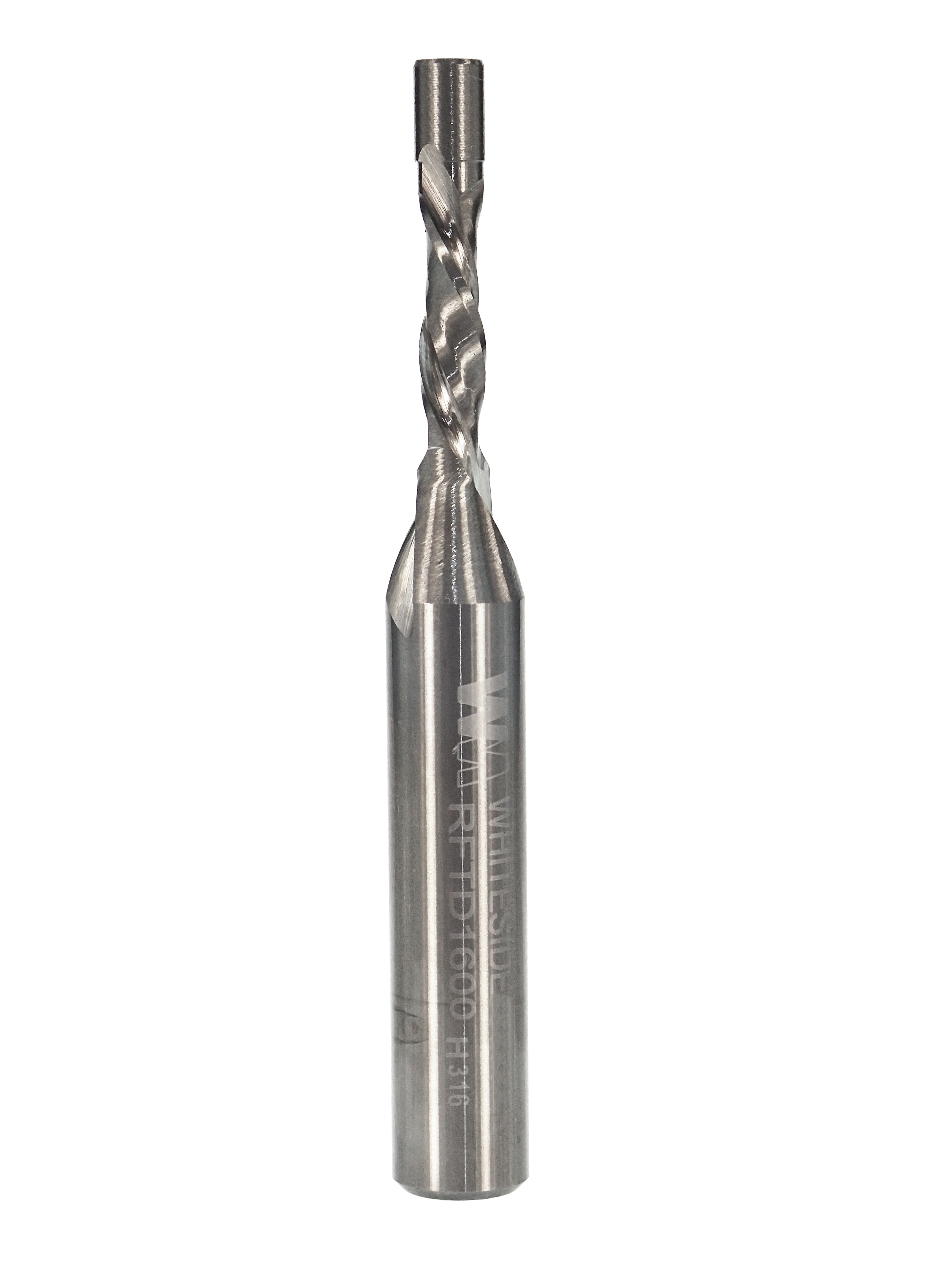 WHITESIDE RFTD1600 SOLID CARBIDE DOWN CUT SPIRAL FLUSH TRIM D=1/8" x 3/8" S=1/4"