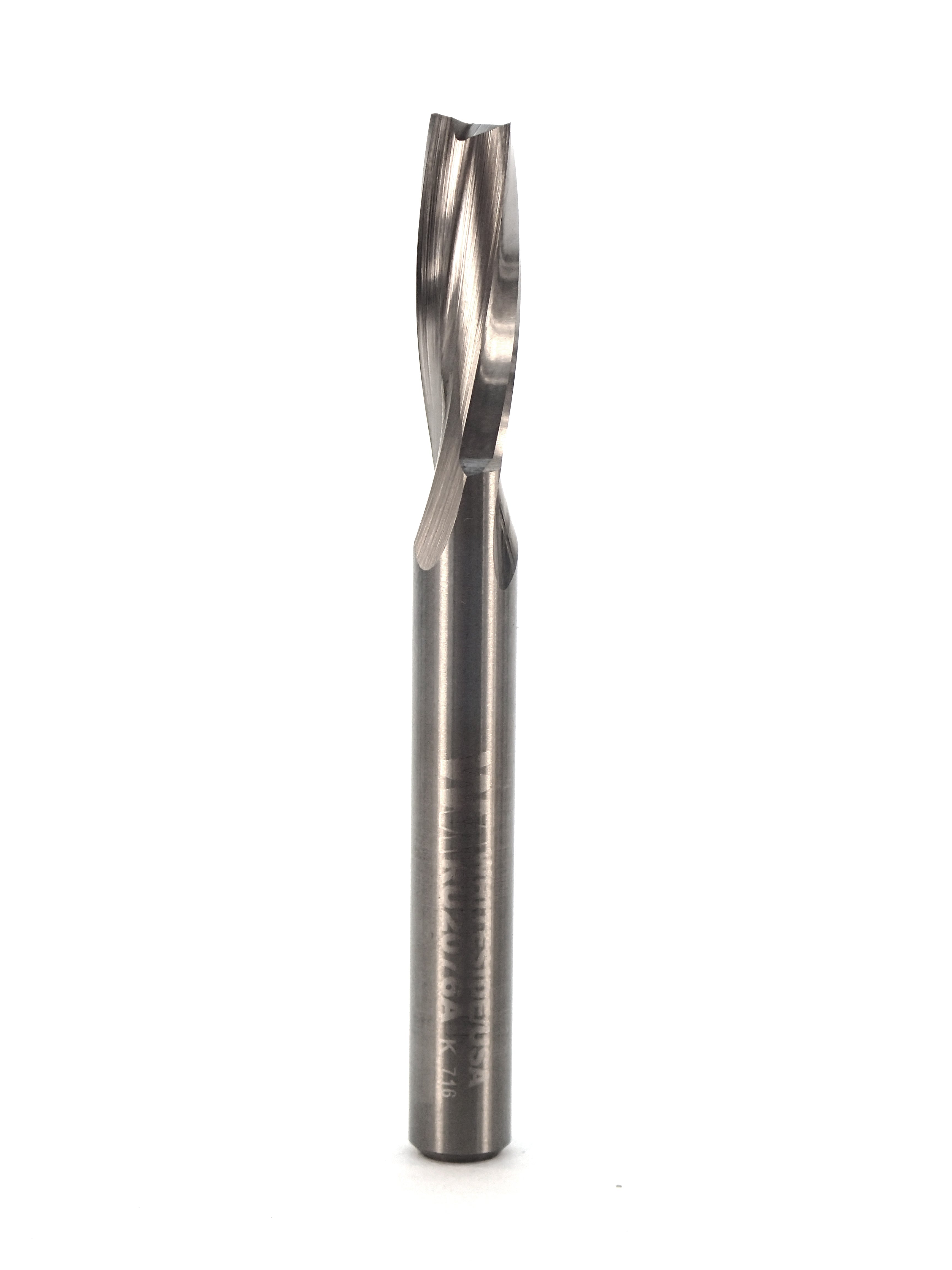 WHITESIDE RU2076A SOLID CARBIDE UP CUT O-FLUTE SPIRAL D=1/4" x 3/4" S=1/4"