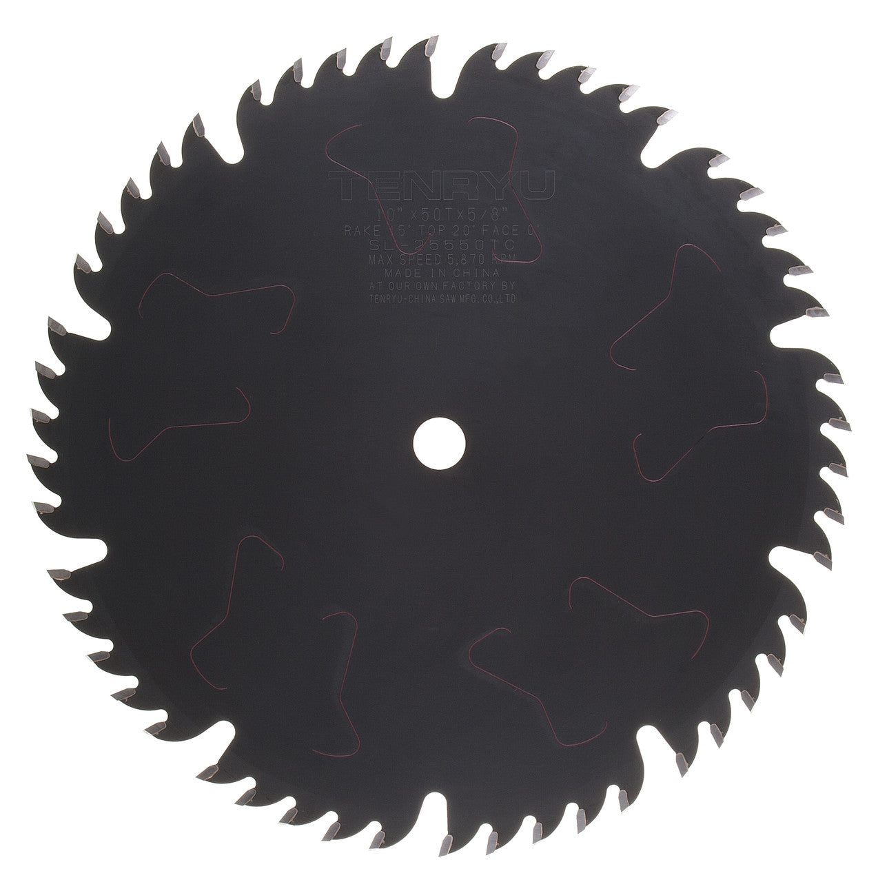 Tenryu SL-25550C: 10" x 50 Tooth Coated Silencer Table Saw Blade