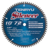 Tenryu SL-25572: 10" x 72 Tooth Silencer Miter Saw Blade