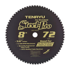 Tenryu SPS-35590A: 14" x 90 Tooth Steel-Pro Stainless Steel Cutting Blade