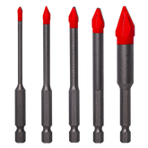 Diablo DMANSP1070S Diablo Hard Tile & Stone Carbide Tipped Drill Bit Set (5-Pieces)