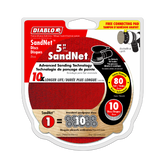 Diablo DND050080H10I 5" 80-Grit SandNET™ Sanding Discs with Connection Pad (10-Pack)