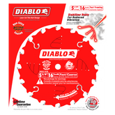 Diablo D0516X 5-3/8" x 16-Teeth Fast Framing Trim Saw Blade for Wood