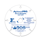 AvantiPRO PCW030CAR101F 3 in. Carbide Grit Cut-Off Wheel for Multi-Materials