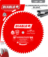 Diablo D1084ND 10" x 84-Teeth Saw Blade for Aluminum & Plastics