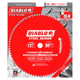 Diablo D1280CF 12" x 80-Teeth Steel Demon™ Cermet II Saw Blade for Thin Metal