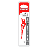 Diablo DS0332BF5 3-1/4" 32TPI Bi-Metal Reciprocating Saw Blades for HVAC/Ductwork (5-Pack)