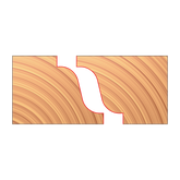 Freud UP283-IC 3-15/16" x 63/64" x 1-1/4" Matched Reverse Detail Cutters