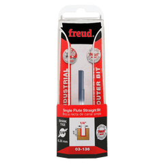 Freud 03-136 1/4" (Dia.) Single Flute Straight Bit