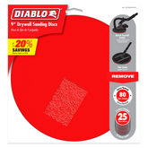 Diablo DCD090080H25G 9" 80-Grit Hook & Lock™ ROS Sanding Discs for Drywall (25-Pack)