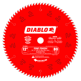 Diablo D1280X 12" x 80-Teeth Fine Finish Saw Blade for Wood