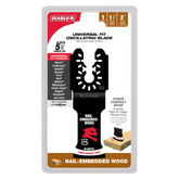 Diablo DOU125BW 1-1/4" Demo Demon™ Universal Fit Bi-Metal Oscillating Blade for Nail-Embedded Wood