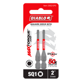 Diablo DSQ12P2 2" #1 Square Drive Bits