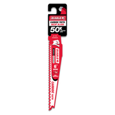 Diablo DS0606CWS 6" 5/7TPI Demo Demon™ Carbide Teeth Reciprocating Saw Blade for Nail-Embedded Wood