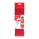 Diablo DCB321036S05G 3" x 21" 36-Grit Sanding Belts (5-Pack)