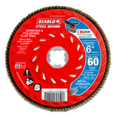 Diablo DCX060060X01F 6" 60-Grit X-LOCK Steel Demon™ Flap Disc for Metal