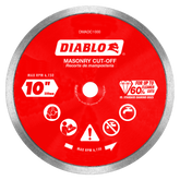 Diablo DMADC1000 10" Diamond Continuous Rim Masonry Cut-Off Disc