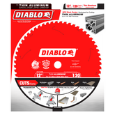 Diablo D12120N 12" 120-Tooth Thin Aluminum Cutting Circular Saw Blade