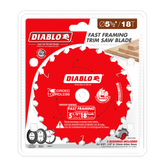 Diablo D055018WMX 5-1/2" x 18-Teeth Fast Framing Saw Blade for Wood
