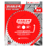 Diablo D1050CF 10" x 50-Teeth Steel Demon™ Cermet II Saw Blade for Medium Metal