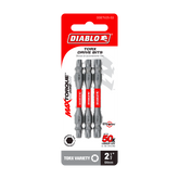 Diablo DDETV25-S3 2-1/2" Double-Ended Torx Drive Bits (3-Piece)
