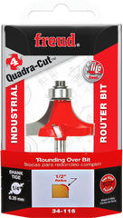 Freud 34-116 1/2" Radius Rounding Over Bit (Quadra-Cut)