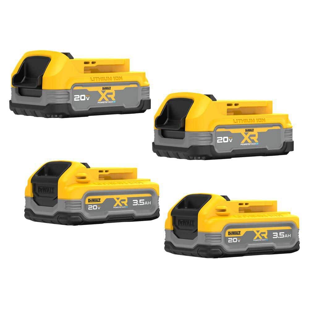 DeWalt DCBP334-4 20V MAX XR Powerstack Lithium-Ion 3.5 Ah and 1.7 Ah Battery Packs (4-Pack) - image 1