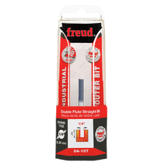 Freud 04-107 1/4" (Dia.) Double Flute Straight Bit