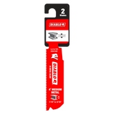 Diablo DS0414BF2 4" 14/18TPI Bi-Metal Reciprocating Saw Blades for Medium Metal (2-Pack)