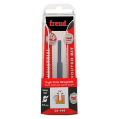 Freud 03-144 1/4" (Dia.) Single Flute Straight Bit