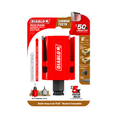 Diablo DHS2000CTR Diablo 2" Demo Demon™ Carbide Teeth Rough-In Hole Saw